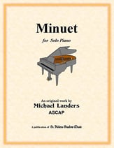 Minuet piano sheet music cover